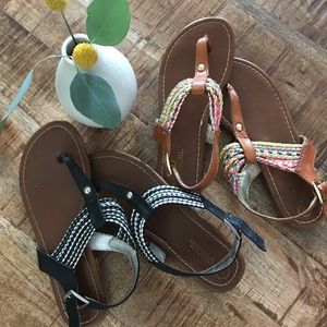 Girls Gladiator Sandals - TWO SHOES, one price!